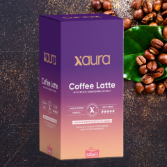 Xaura Coffee Latte – Reishi Mantarlı, Beyaz Çikolatalı (20’li Paket, 420 g)