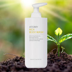 Atomy Rich Body Wash – Shea Butter & Moringa (350 ml)