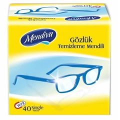 Mendiva Gözlük Temizleme Mendili – 40’lı Paket