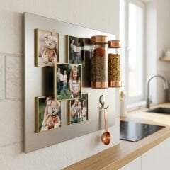 12 Fotoğraflı Kişiye Özel Premium Kare Magnet Seti (5x5 cm)