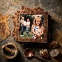 12 Fotoğraflı Kişiye Özel Premium Kare Magnet Seti (5x5 cm)