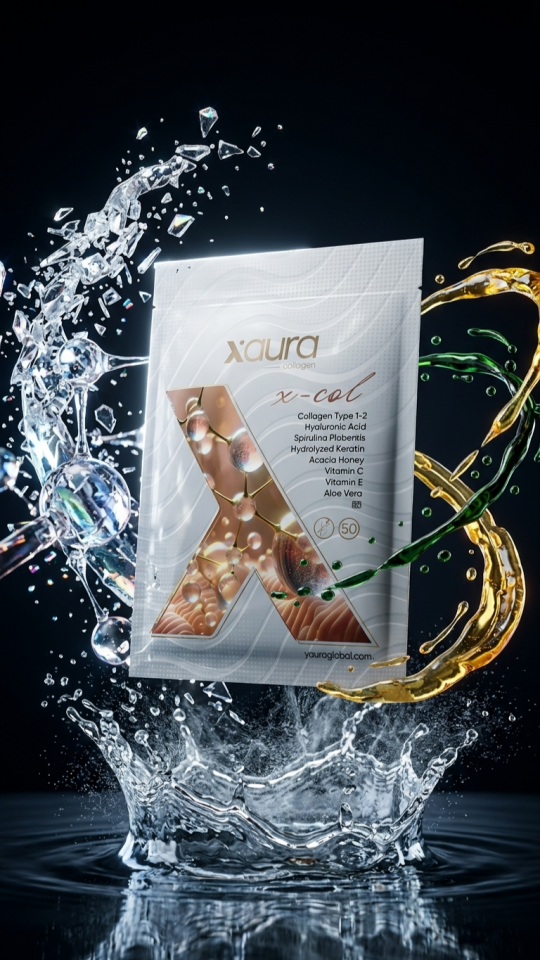 XAura X-Col Transdermal Kollajen Bandı (Collagen Type 1-2, Hyaluronic Acid, Keratin)