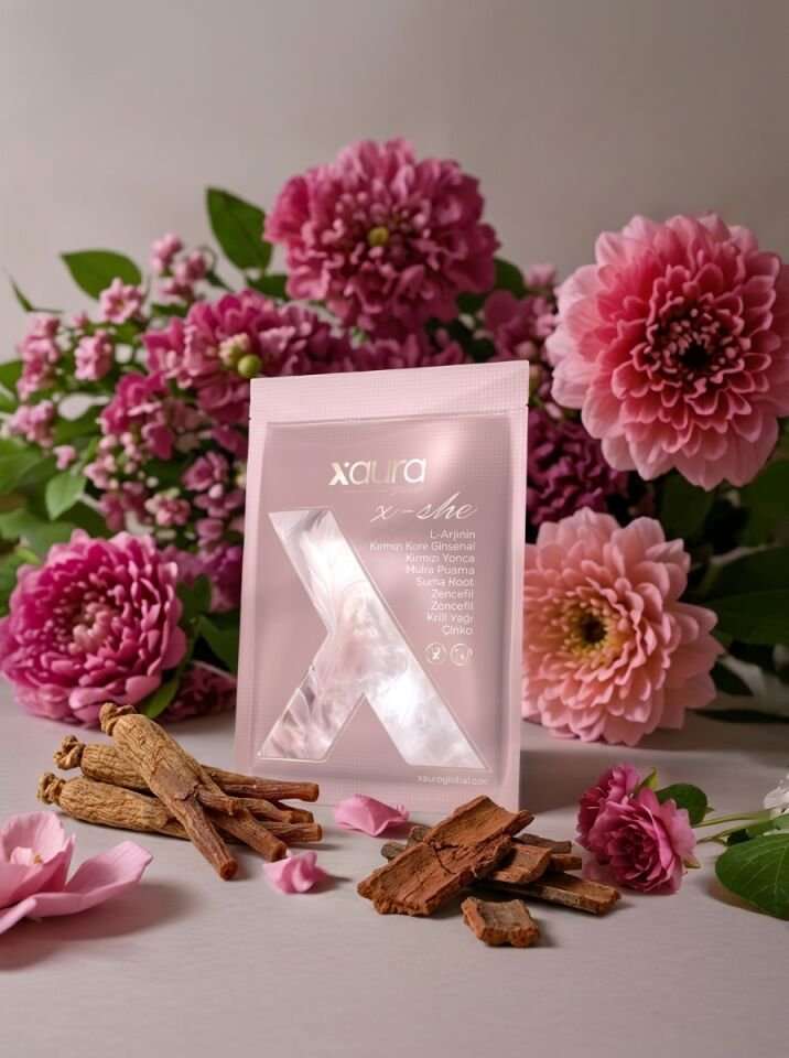 X-Aura X-She Kadınlar İçin Transdermal Destek Bandı (Ginseng, Muira Puama,