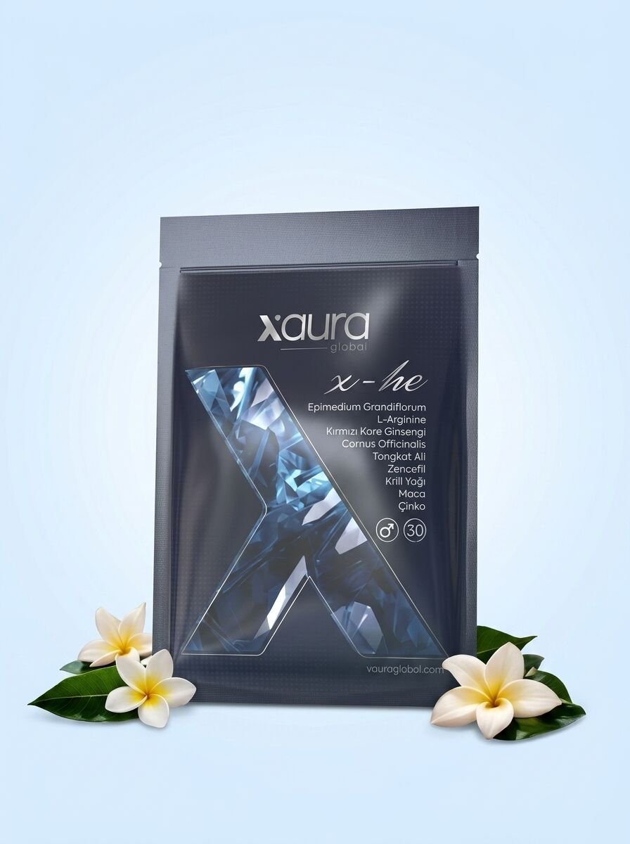 X-Aura X-He Erkekler İçin Transdermal Destek Bandı (Tongkat Ali, Maca, Kore Ginsengi)