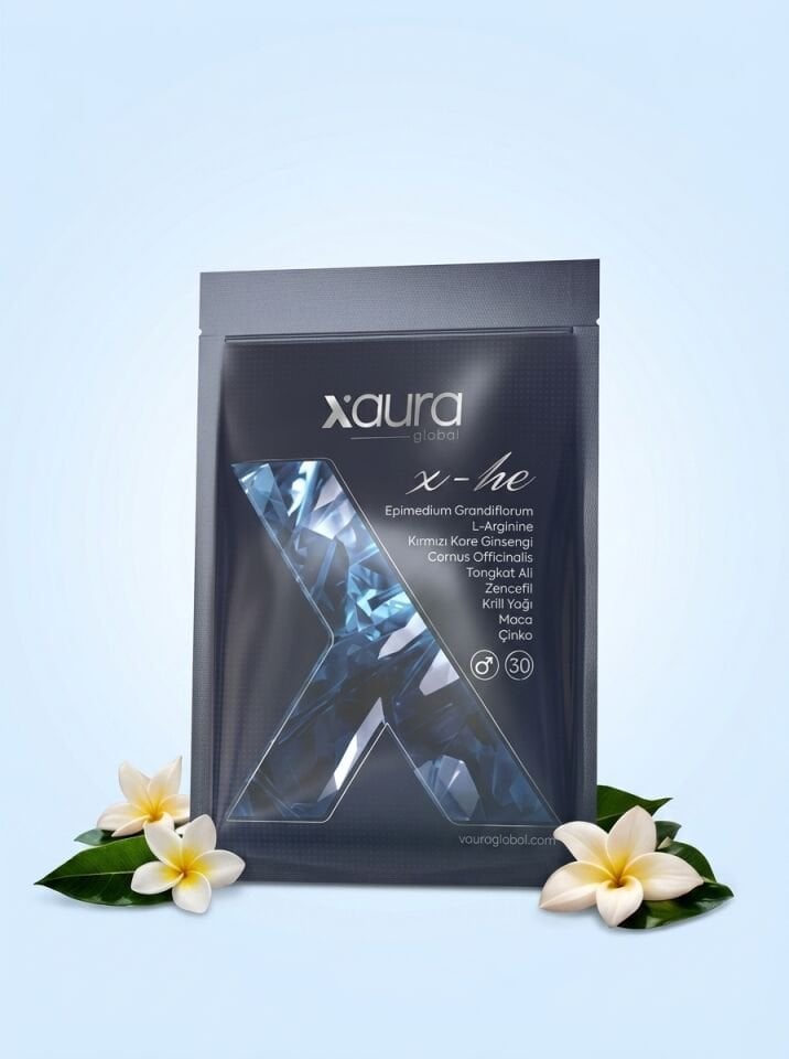 X-Aura X-He Erkekler İçin Transdermal Destek Bandı (Tongkat Ali, Maca, Kore Ginsengi)