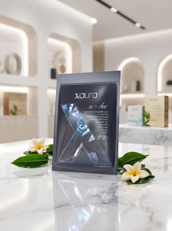 X-Aura X-He Erkekler İçin Transdermal Destek Bandı (Tongkat Ali, Maca, Kore Ginsengi)
