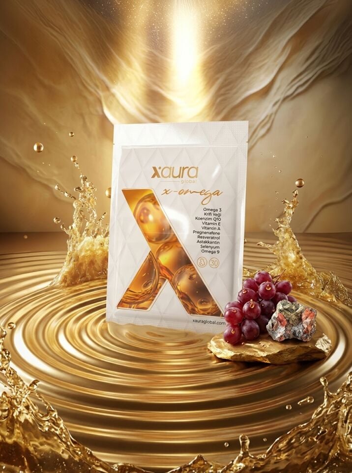 XAura X-Omega Transdermal Wellness Bandı Omega 3-9, Krill, Q10