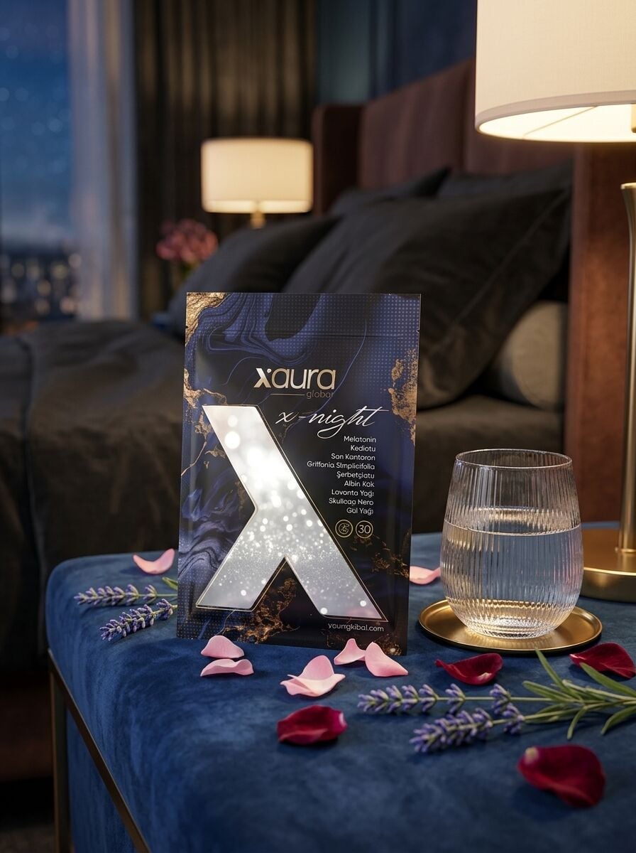 X-Aura X-Night Transdermal Melatonin ve Uyku Destek Bandı (Kediotu, Sarı Kantaron, Lavanta)