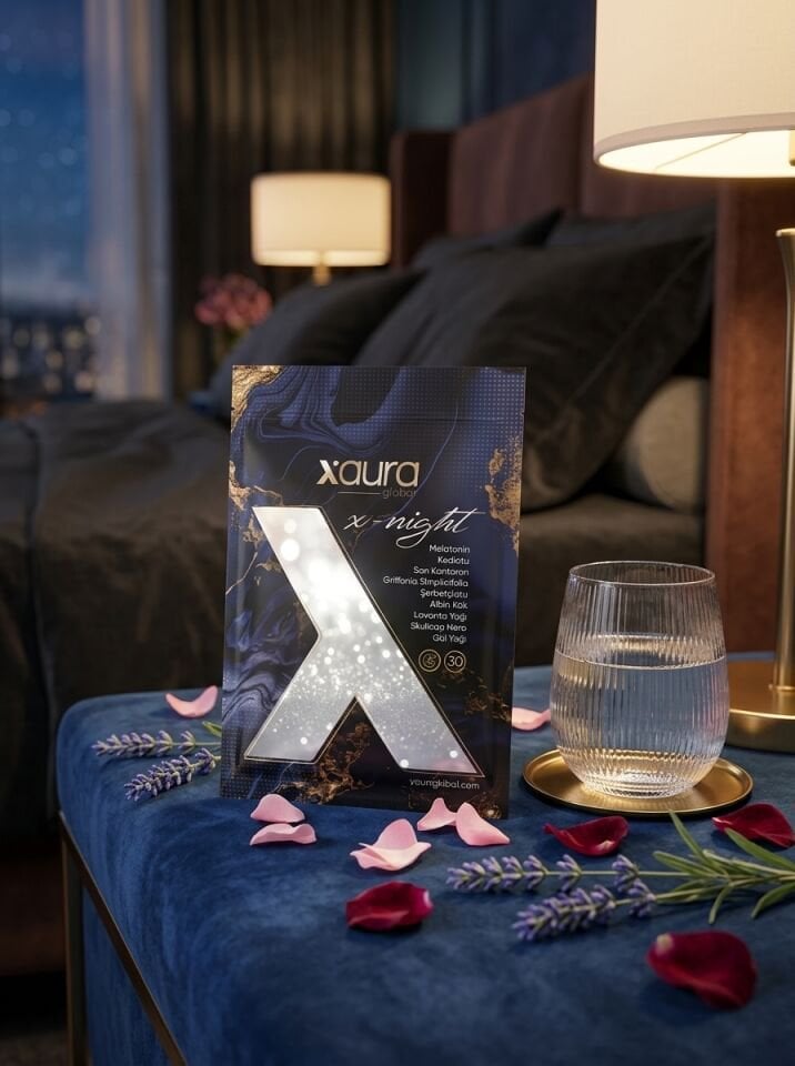 X-Aura X-Night Transdermal Melatonin ve Uyku Destek Bandı (Kediotu, Sarı Kantaron, Lavanta)