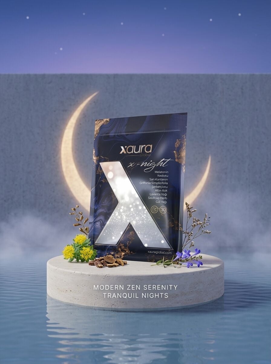 X-Aura X-Night Transdermal Melatonin ve Uyku Destek Bandı (Kediotu, Sarı Kantaron, Lavanta)