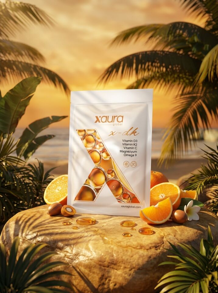 X-Aura X-Dk Transdermal Vitamin Kompleksi (Vitamin D3, K2, C ve Magnezyum Bandı)