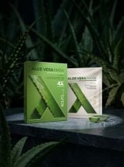X-Aura Beauty Aloe Vera Maskesi - Yoğun Nemlendirici Onarıcı 4'lü Set (Nature Recovery Mask Pack)