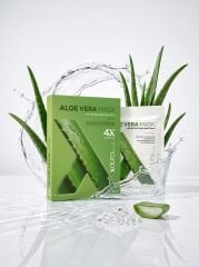 X-Aura Beauty Aloe Vera Maskesi - Yoğun Nemlendirici Onarıcı 4'lü Set (Nature Recovery Mask Pack)