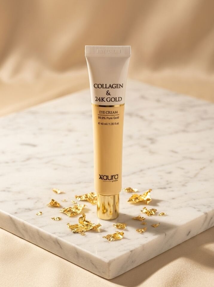 X-Aura Beauty 24K Gold & Collagen Göz Çevresi Kremi ( %99.9 Saf Altın Etkili)