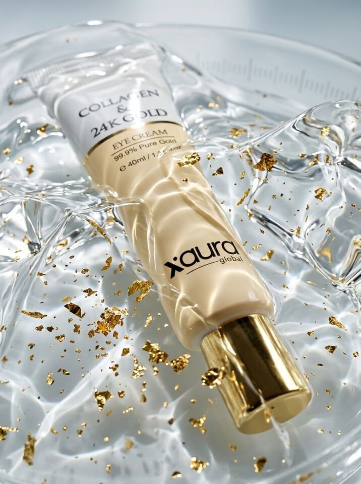 X-Aura Beauty 24K Gold & Collagen Göz Çevresi Kremi ( %99.9 Saf Altın Etkili)