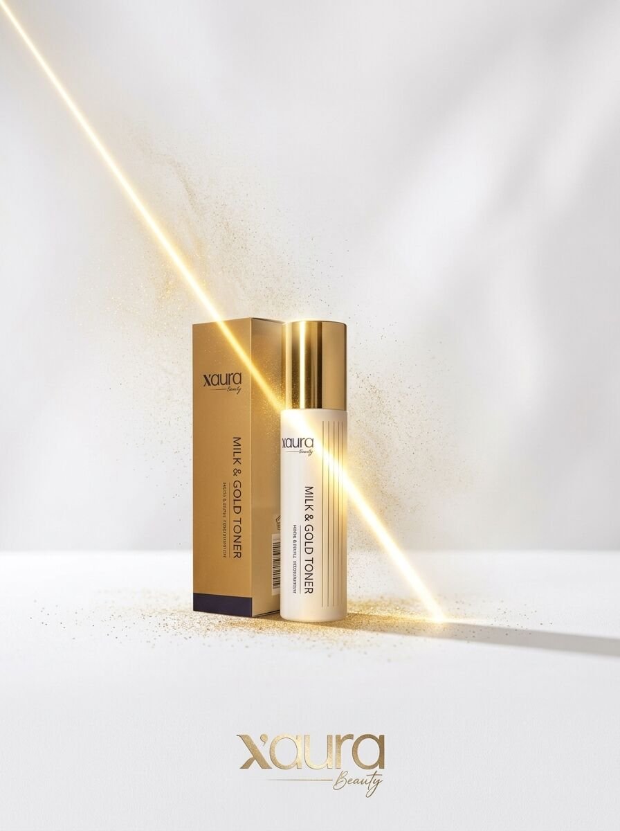 X-Aura Beauty Milk & Gold Toner (Işıltı ve Tazelik Veren Gözenek Sıkılaştırıcı Lüks Tonik)