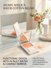 Atomy-Adelica Sheer Cotton Allık - Doğal Mat Işıltılı (Peach - Şeftali)