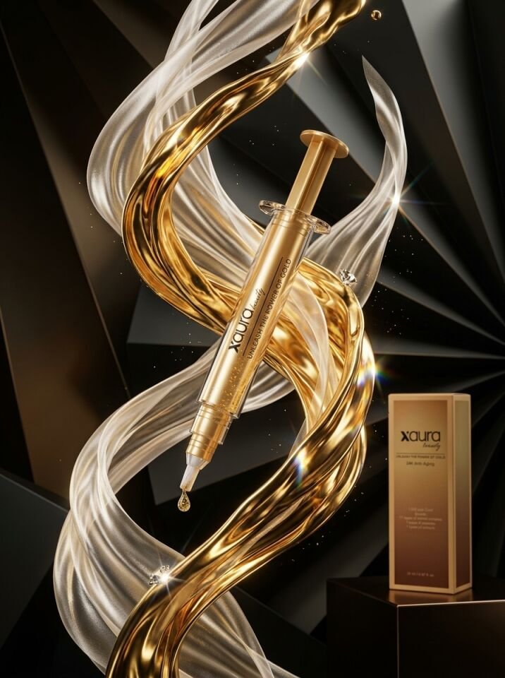 X-Aura Beauty 24K Gold & Peptit Botoks Etkili Kırışıklık Karşıtı Peeling Serum (20 ml)
