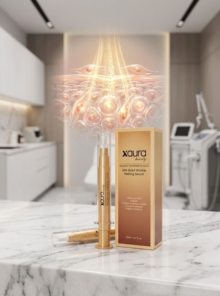 X-Aura Beauty 24K Gold & Peptit Botoks Etkili Kırışıklık Karşıtı Peeling Serum (20 ml)