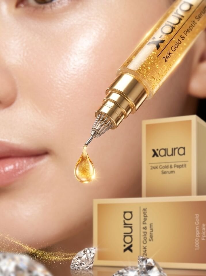 X-Aura Beauty 24K Gold & Peptit Botoks Etkili Kırışıklık Karşıtı Peeling Serum (20 ml)