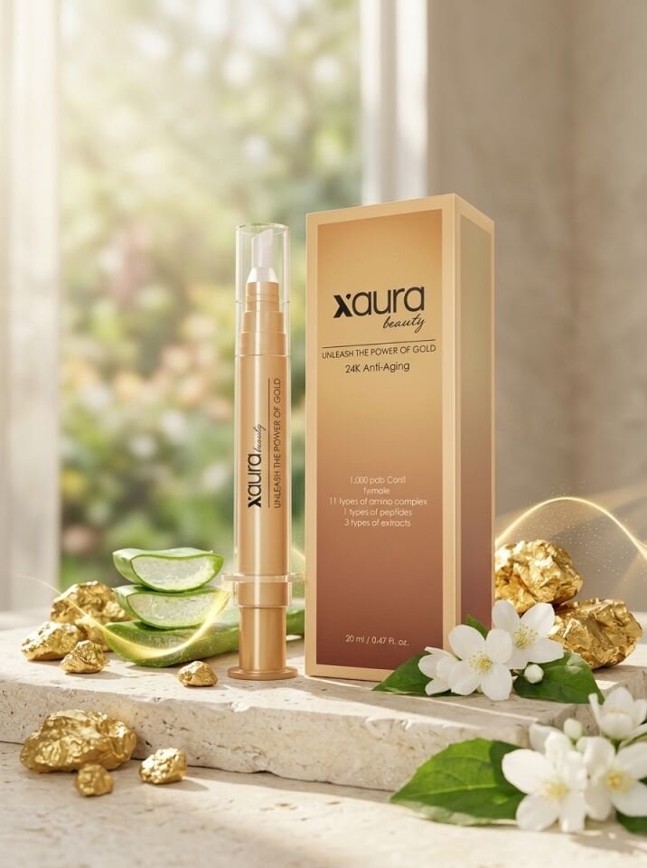 X-Aura Beauty 24K Gold & Peptit Botoks Etkili Kırışıklık Karşıtı Peeling Serum (20 ml)
