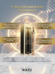 X-Aura Beauty 24K Gold & Peptit Botoks Etkili Kırışıklık Karşıtı Peeling Serum (20 ml)