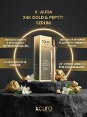 X-Aura Beauty 24K Gold & Peptit Botoks Etkili Kırışıklık Karşıtı Peeling Serum (20 ml)
