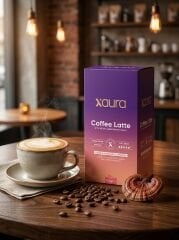 X-Aura Coffee Latte - Reishi Mantarlı Fonksiyonel Hazır Kahve (21 gr x 20 Adet)