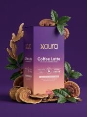 X-Aura Coffee Latte - Reishi Mantarlı Fonksiyonel Hazır Kahve (21 gr x 20 Adet)