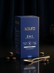 X-Aura 2 in 1 Şekersiz Hazır Kahve - Reishi Mantarlı Fonksiyonel Gurme Kahve (14 gr x 20 Adet)