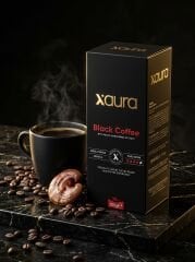 X-Aura Black Coffee - Reishi Mantarlı Sert ve Sade Hazır Kahve (3.5 gr x 30 Adet)