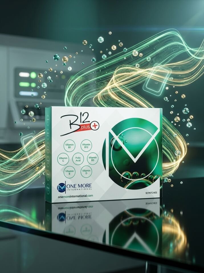 One More B12 Plus Transdermal Vitamin Bandı (B12, Folik Asit, C & D Vitamini - 32 Adet)