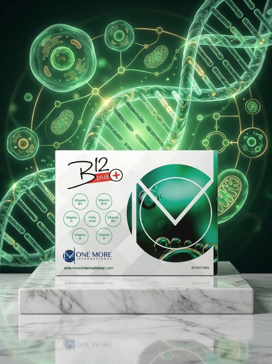 One More B12 Plus Transdermal Vitamin Bandı (B12, Folik Asit, C & D Vitamini - 32 Adet)