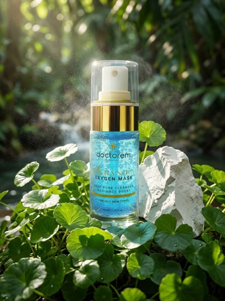 Doctorem Aura Nova Oxygen Mask - Spirulina & Kaolin Özlü Köpüren Gözenek Detoks Oksijen Maskesi (40 ml)