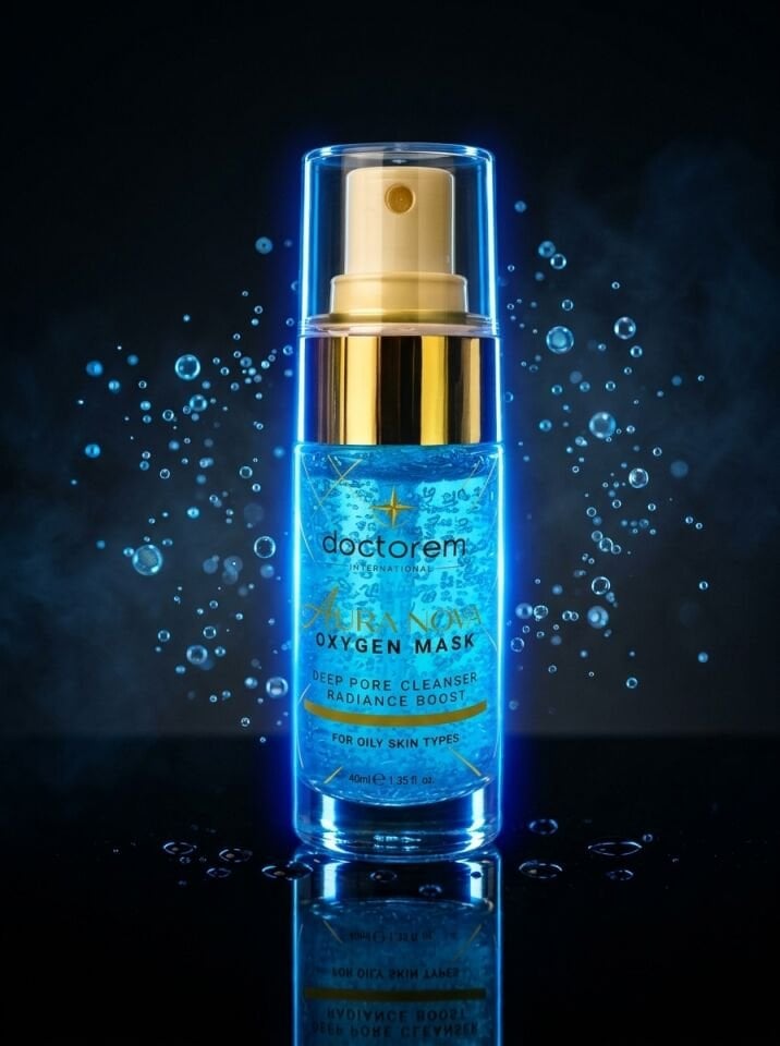 Doctorem Aura Nova Oxygen Mask - Spirulina & Kaolin Özlü Köpüren Gözenek Detoks Oksijen Maskesi (40 ml)