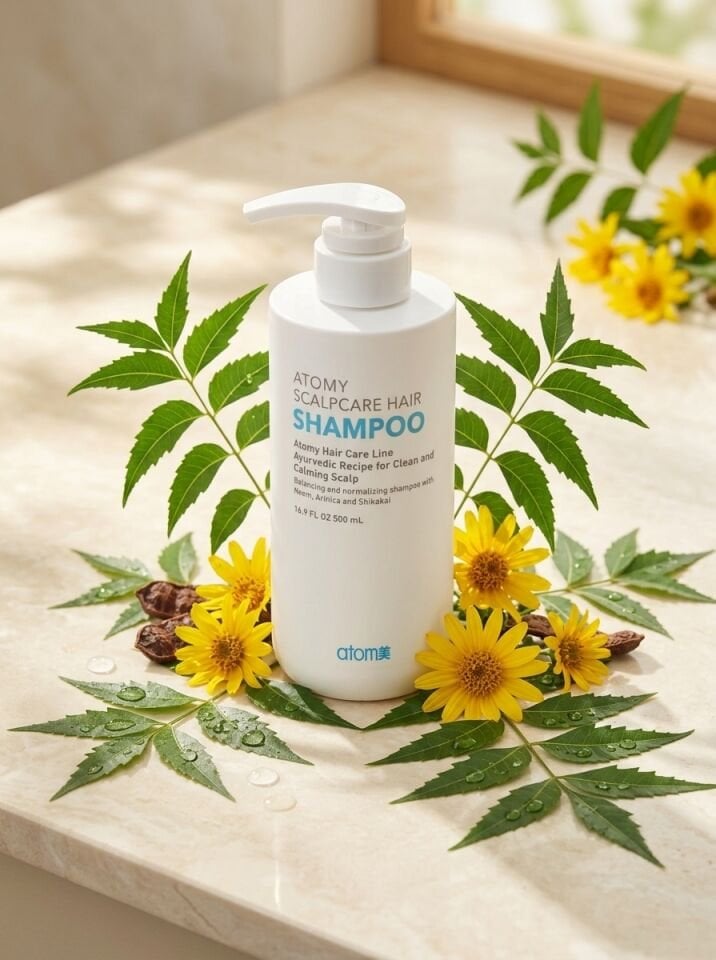 Atomy Scalpcare Hair Shampoo - Kepek ve Dökülme Karşıtı Ayurvedik Saç Derisi Bakım Şampuanı (500 ml)