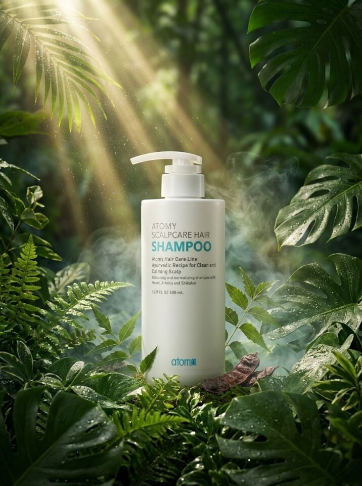 Atomy Scalpcare Hair Shampoo - Kepek ve Dökülme Karşıtı Ayurvedik Saç Derisi Bakım Şampuanı (500 ml)