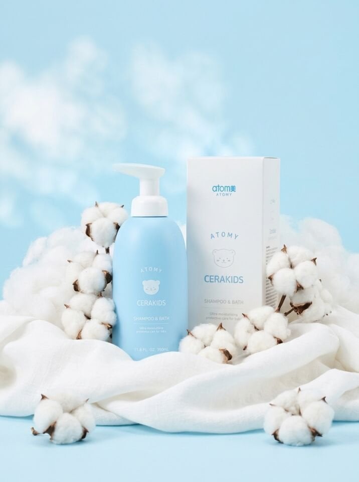 Atomy Cerakids Shampoo & Bath - Seramid Destekli Göz Yakmayan Bebek ve Çocuk Şampuanı (350 ml)