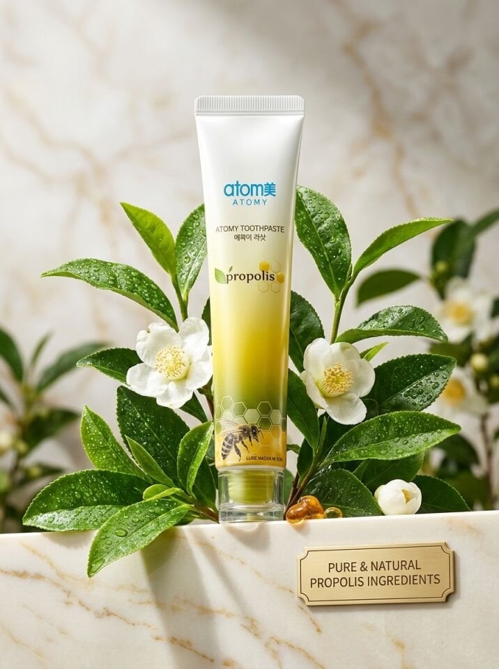 Atomy Propolis Diş Macunu - Tartar ve Diş Eti Karşıtı Doğal Arı Sütü Macunu (50g - Tekli Adet)