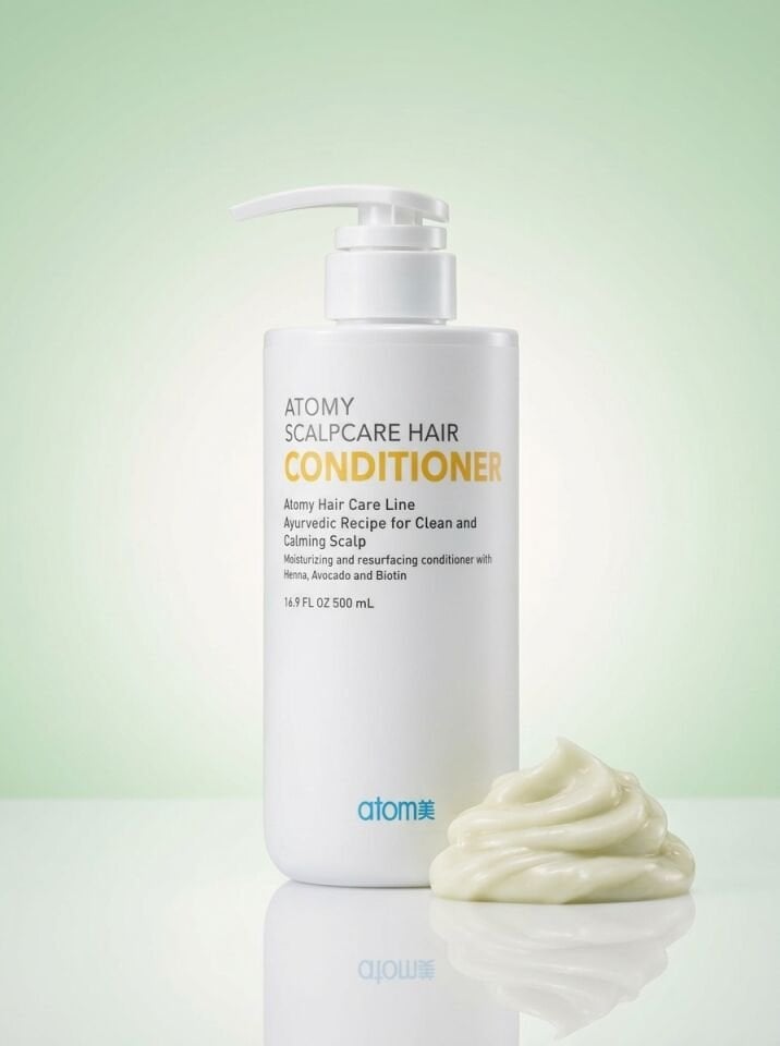 Atomy Scalpcare Hair Conditioner - Biotin ve Avokado Özlü Saç Derisi Sakinleştirici Yapılandırıcı Saç Kremi (500 ml)