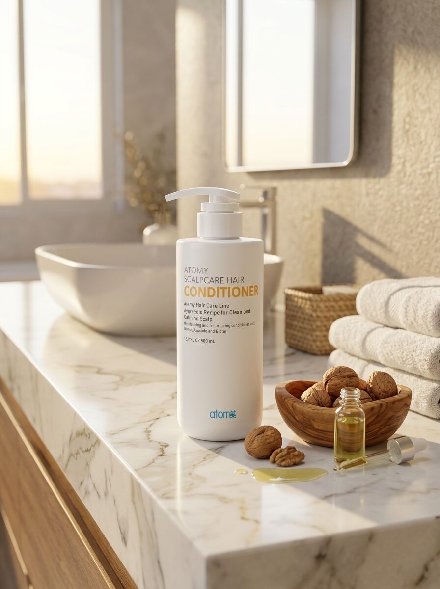 Atomy Scalpcare Hair Conditioner - Biotin ve Avokado Özlü Saç Derisi Sakinleştirici Yapılandırıcı Saç Kremi (500 ml)