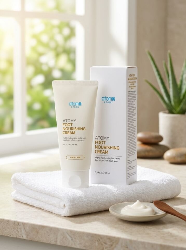 Atomy Foot Nourishing Cream - Üre ve Seramid Destekli Topuk Çatlağı ve Sertleşmiş Deri Karşıtı Ayak Bakım Kremi (100 ml)