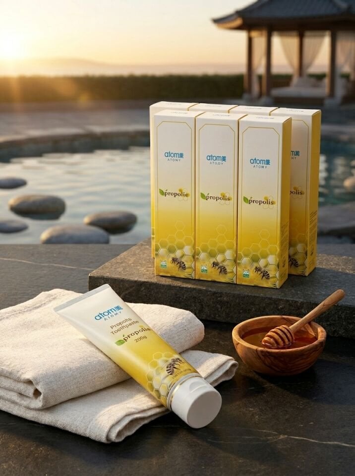 Atomy Propolis Diş Macunu - Tartar ve Diş Eti Karşıtı Doğal Arı Sütü Macunu (200g - Büyük Dev Boy Tekli Adet)