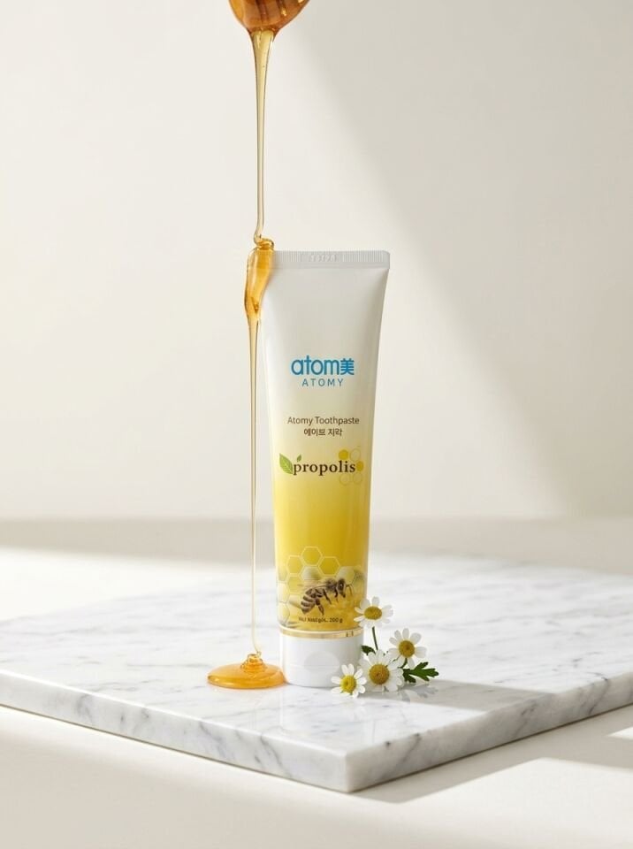 Atomy Propolis Diş Macunu - Tartar ve Diş Eti Karşıtı Doğal Arı Sütü Macunu (200g - Büyük Dev Boy Tekli Adet)