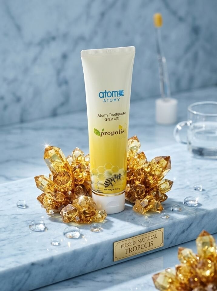 Atomy Propolis Diş Macunu - Tartar ve Diş Eti Karşıtı Doğal Arı Sütü Macunu (200g - Büyük Dev Boy Tekli Adet)