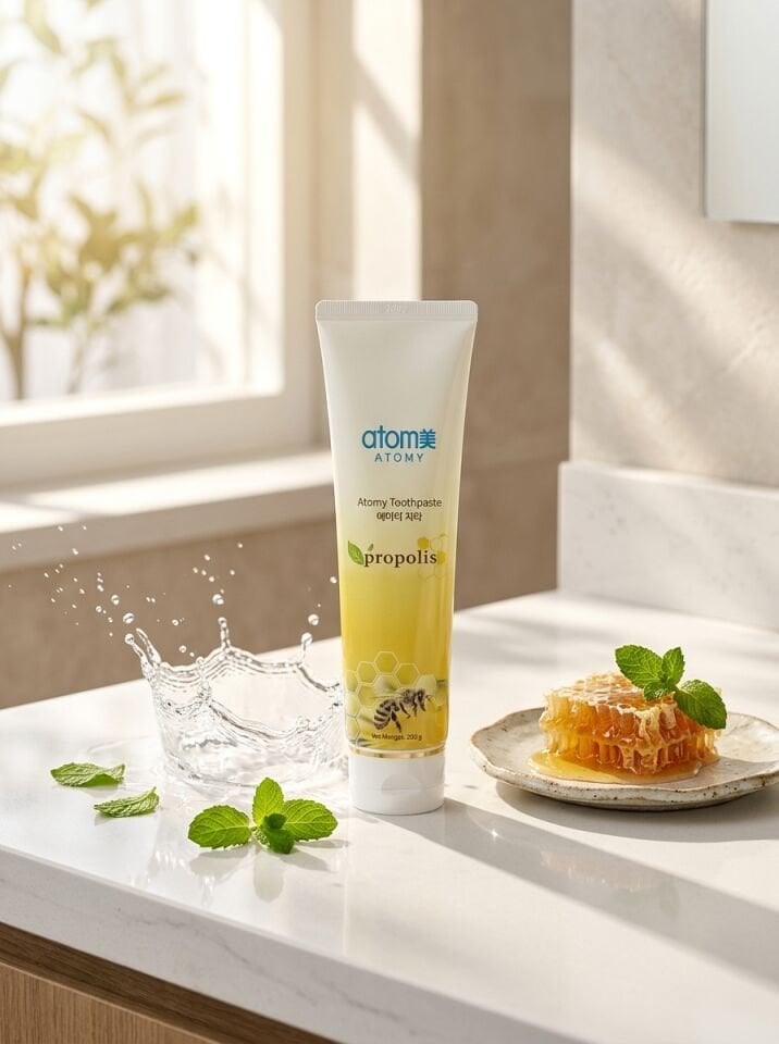 Atomy Propolis Diş Macunu - Tartar ve Diş Eti Karşıtı Doğal Arı Sütü Macunu (200g - Büyük Dev Boy Tekli Adet)