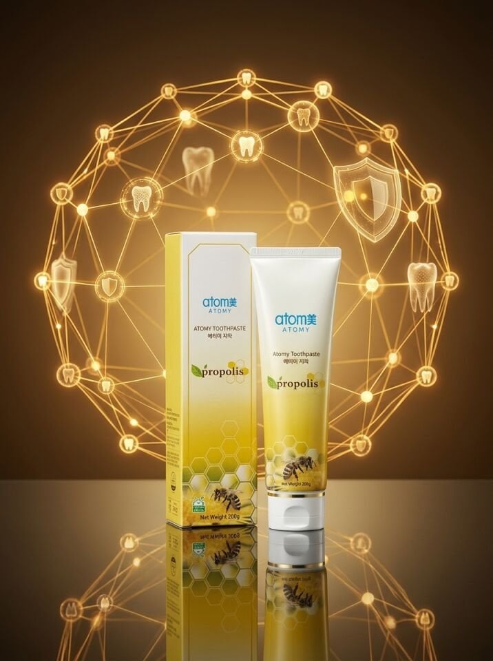 Atomy Propolis Diş Macunu - Tartar ve Diş Eti Karşıtı Doğal Arı Sütü Macunu (200g - Büyük Dev Boy Tekli Adet)
