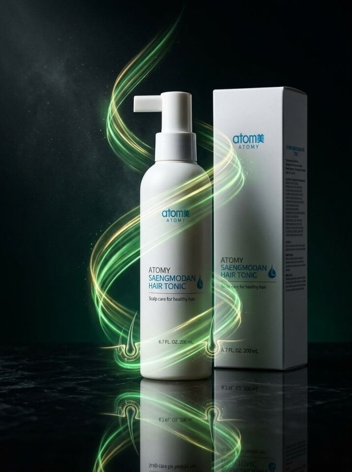 Atomy Saengmodan Hair Tonic - Dökülme Karşıtı ve Yeni Saç Oluşumu Destekleyici Bitkisel Saç Toniği (200 ml)
