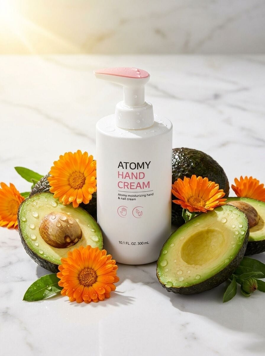 Atomy Hand Cream - Avokado ve Aynısefa Özlü Yoğun Nemlendirici Dev Boy El ve Tırnak Bakım Kremi (300 ml)
