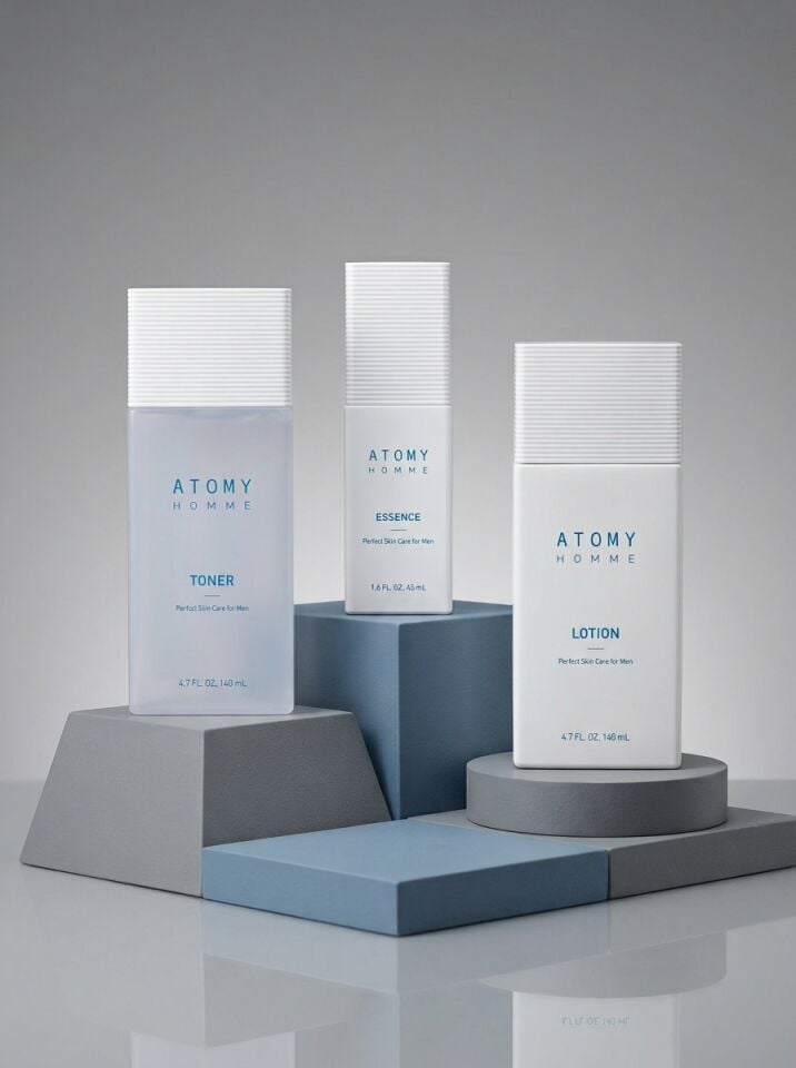 Atomy Homme 3’lü Erkek Cilt Bakım Seti Toner Esans Losyon